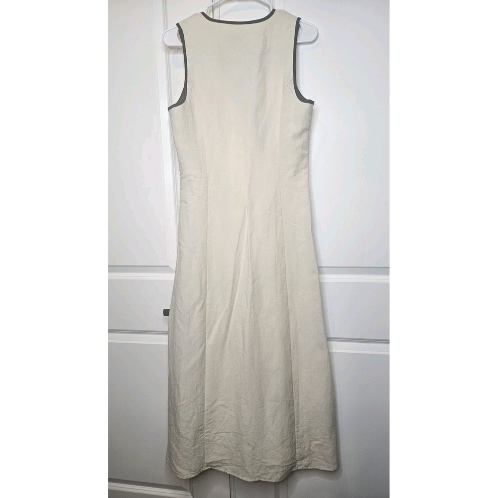 Mare Mare X Anthropologie Sleeveless Midi Dress Size Small Ivory Minimalist - Picture 5 of 10